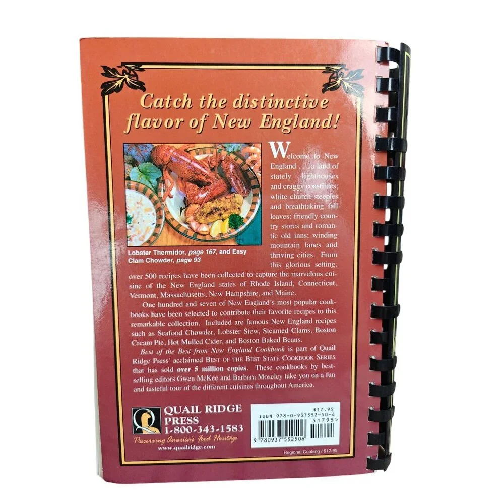 Best Of The Best From New England Vintage Cookbook Local Ethnic Recipes
